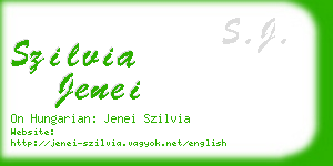 szilvia jenei business card